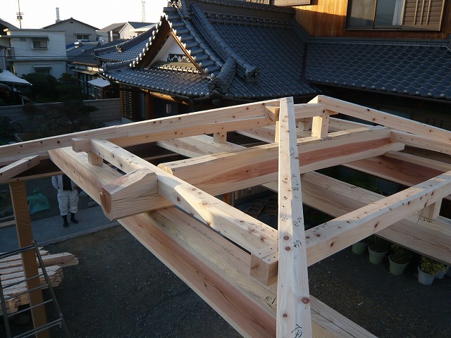 車庫 建前工程4