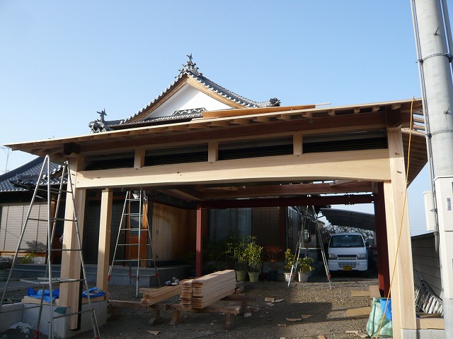 車庫 建前5