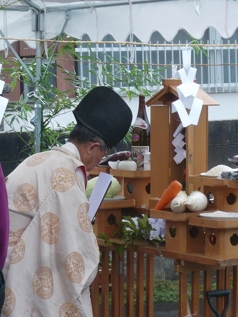 地鎮祭の様子2